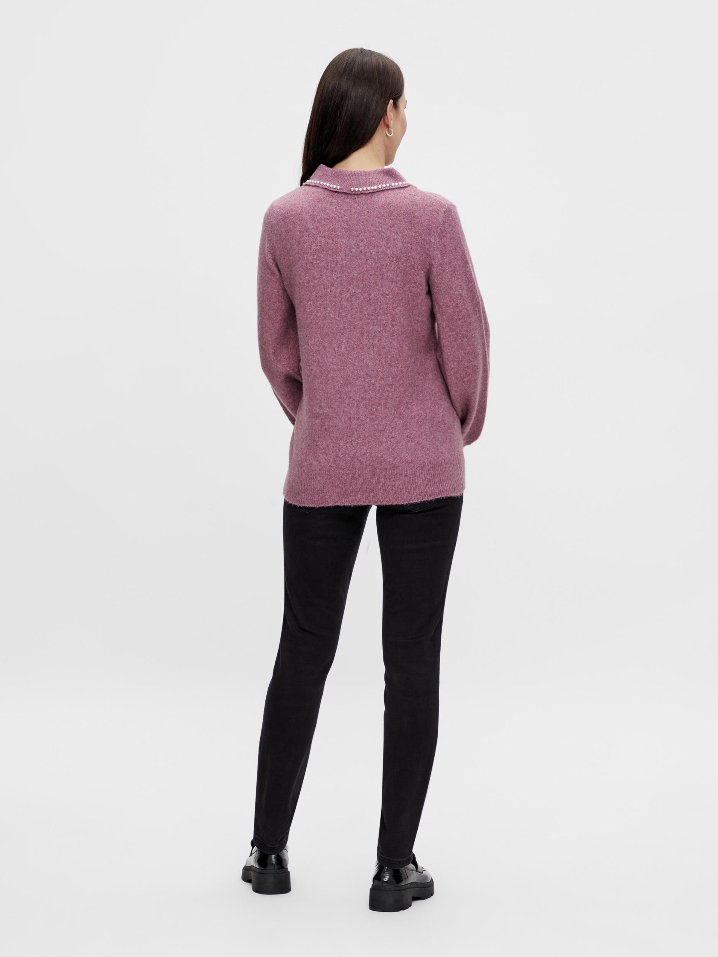 Pulls et mailles Pull-over Perle MAMALICIOUS en Violet Chiné 