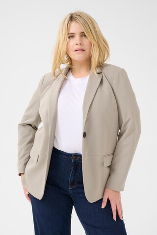 Blazer 'Sakira' KAFFE CURVE en gris : devant