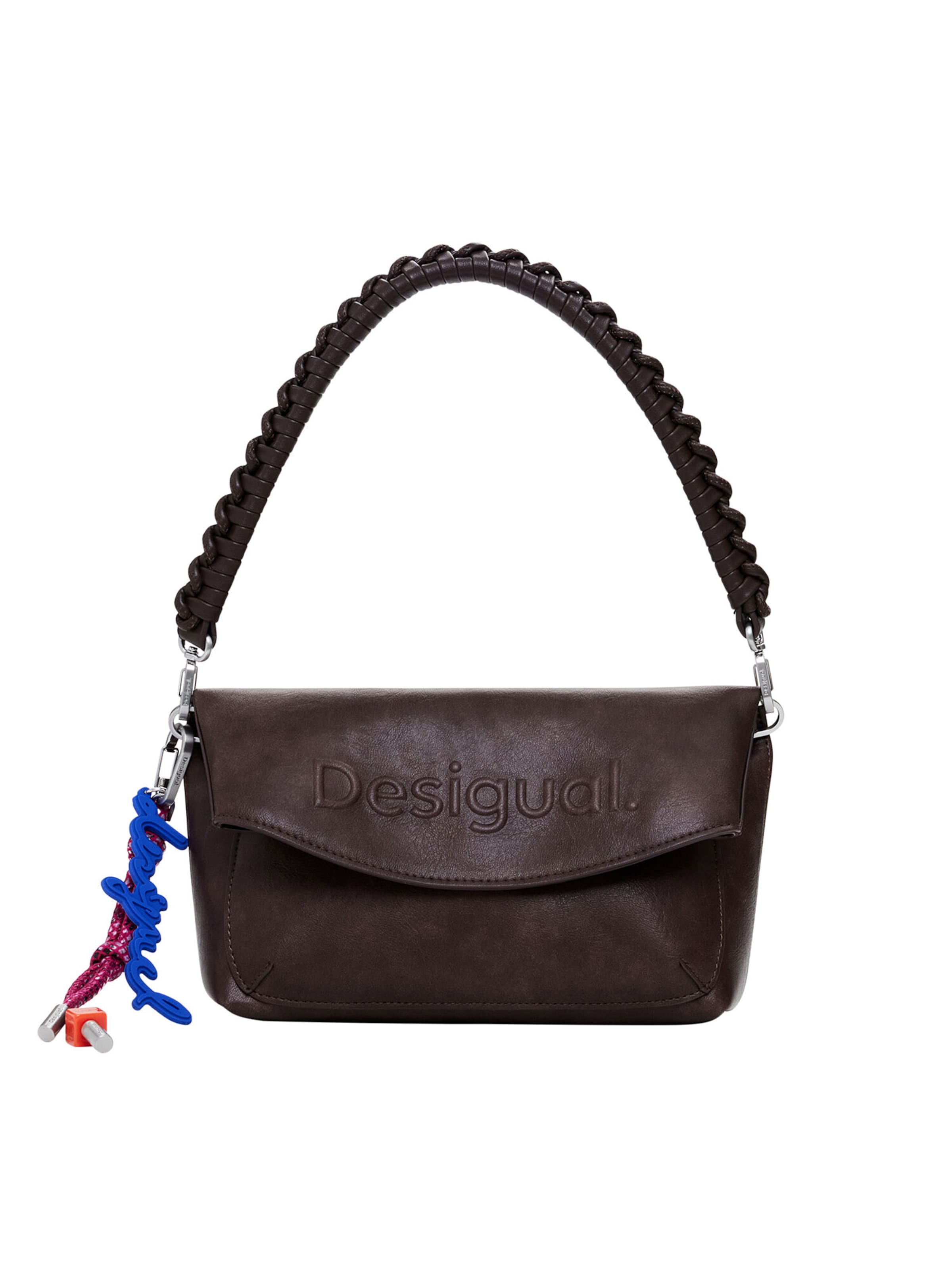 Sac bandoulière Desigual en marron : devant