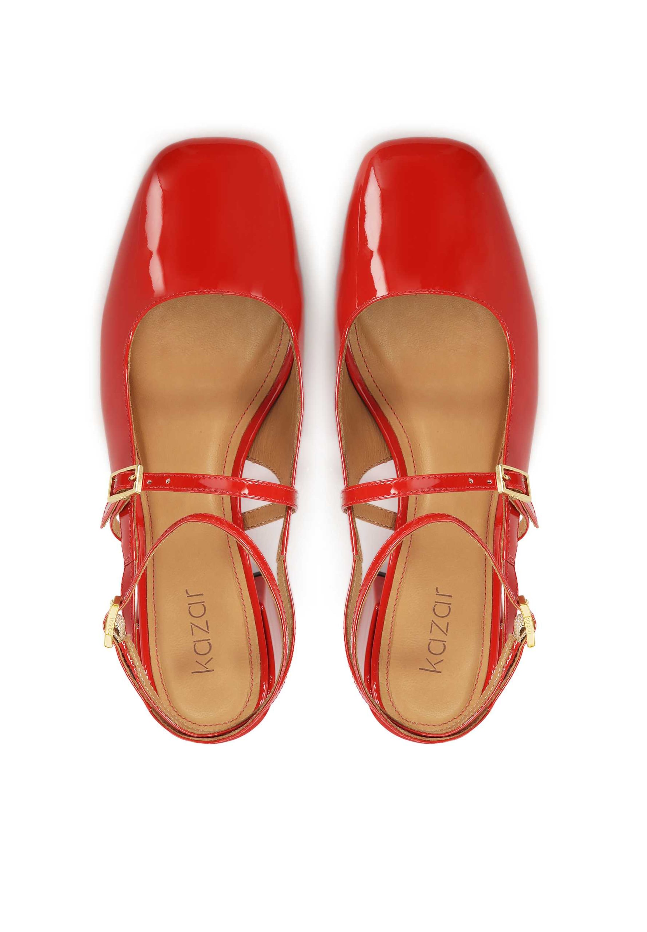 Kazar Slingback Pumps in Red