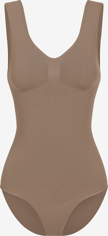 Body modelant 'Tank Bodysuit Sculpting Shapewear mit Slip' cfab (formerly creamy fabrics) en marron : devant