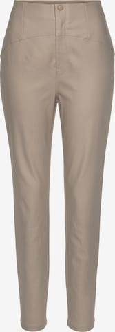 LASCANA Slim fit Pants in Beige: front