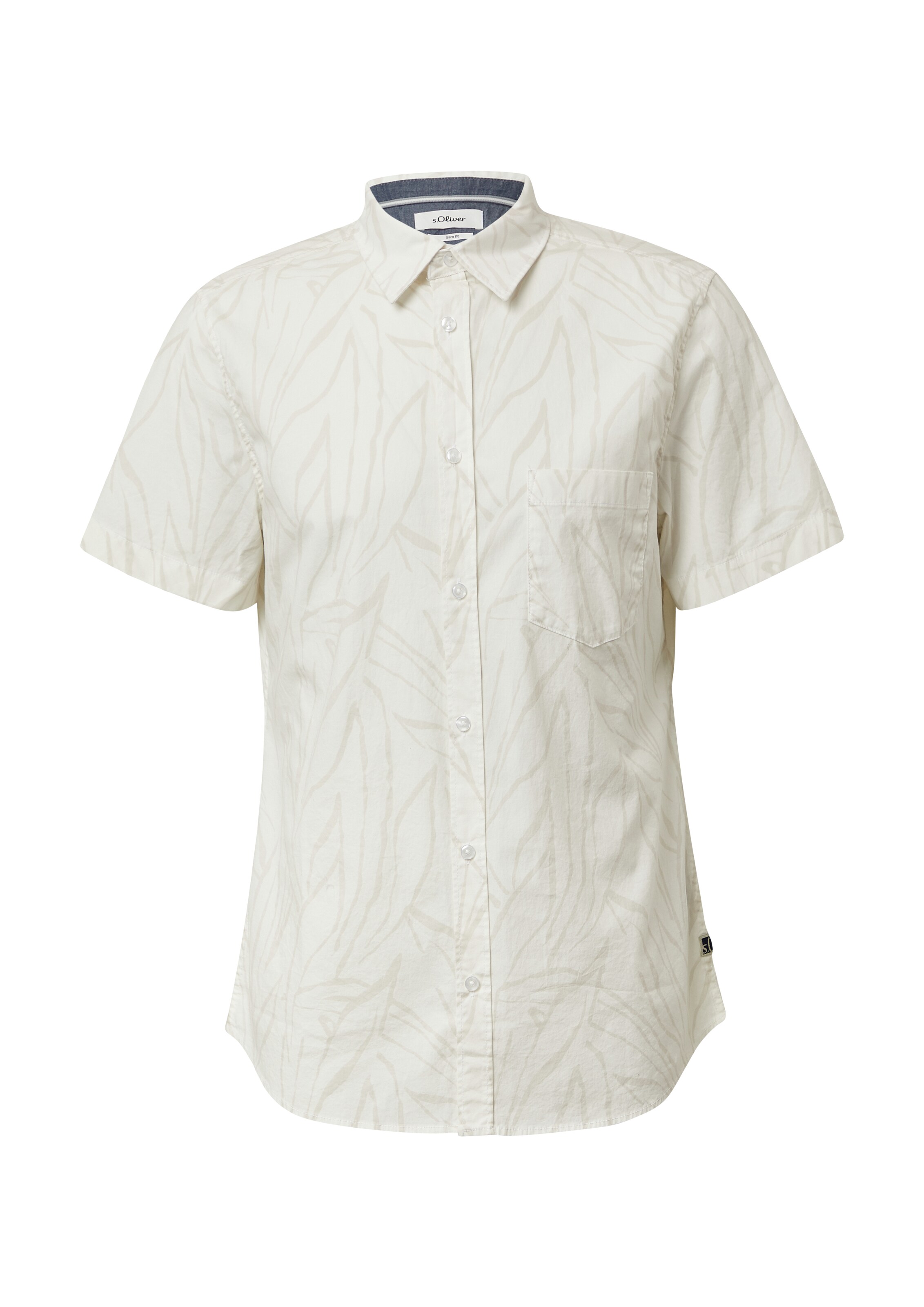 s.Oliver Slim fit Koszula w kolorze biały: przód