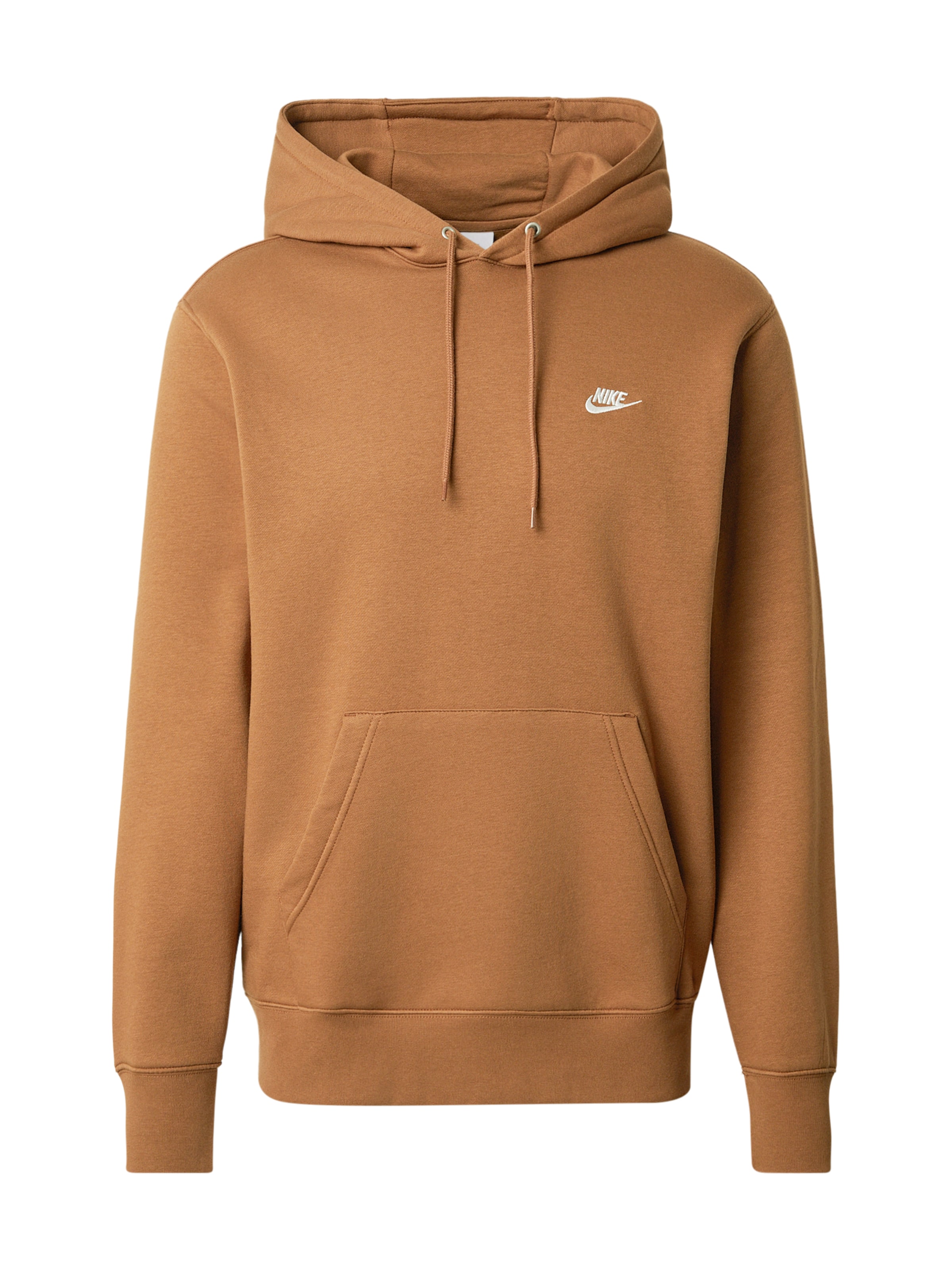 Nike Sportswear Sweat-shirt 'CLUB' en noisette / blanc, Vue avec produit