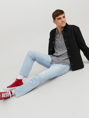 JACK & JONES Normální Džíny 'Chris' – modrá