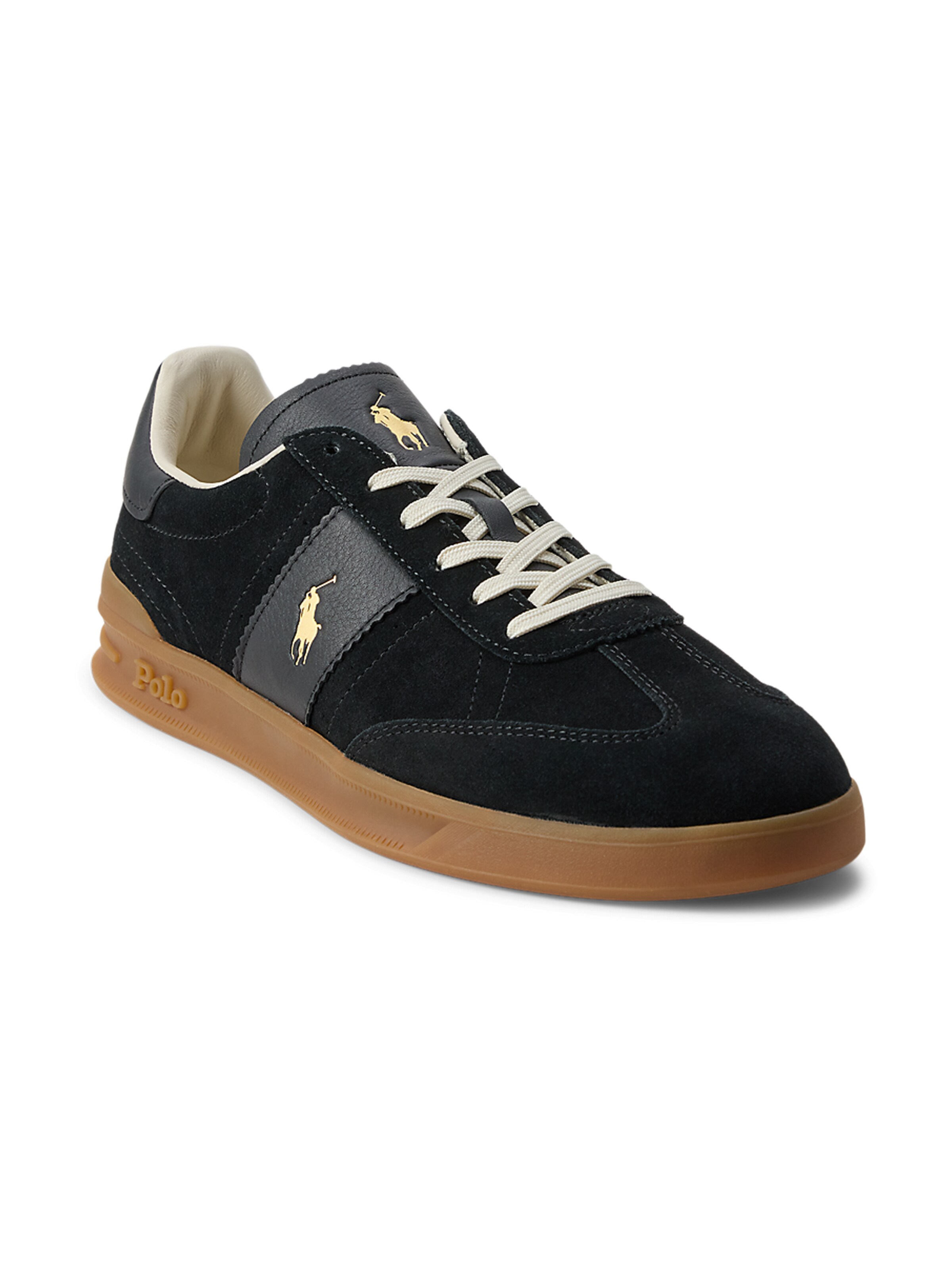Polo Ralph Lauren Sneakers laag 'HRT AERA' in Zwart: voorkant