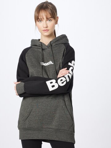 BENCH Sweatshirt 'HALO' in Zwart: voorkant