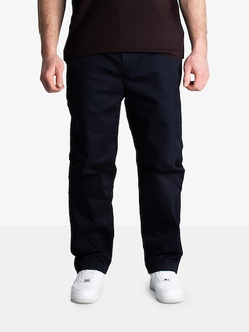 LACOSTE Regular Chino Pants in Black: front