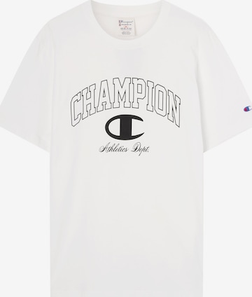 Tricou de la Champion Authentic Athletic Apparel pe alb: față