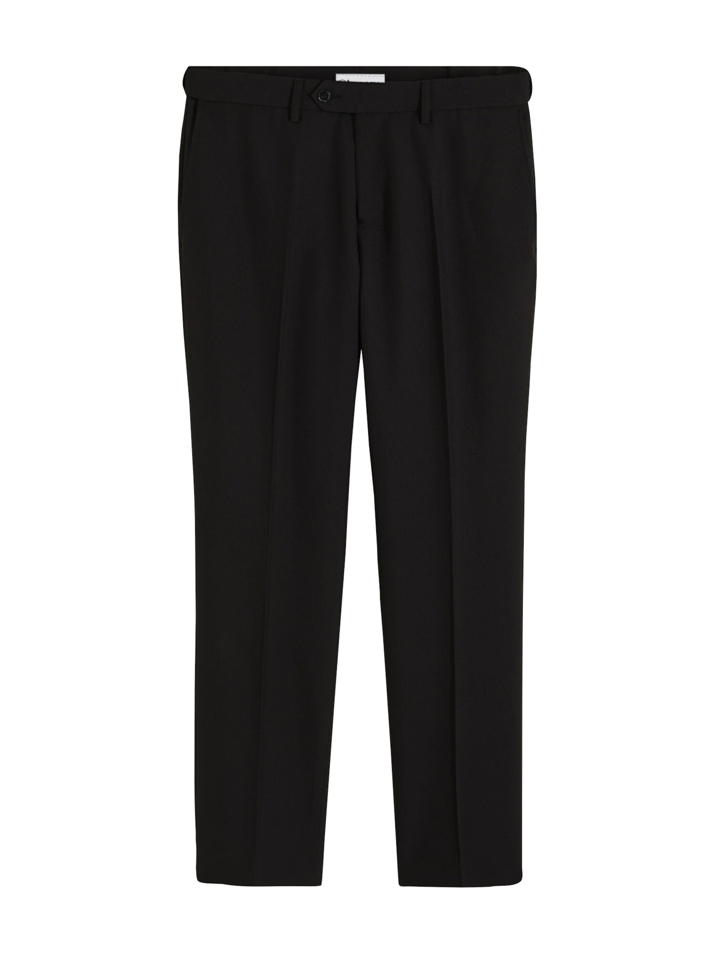 bonprix Regular Bügelfaltenhose in Schwarz: Vorderseite