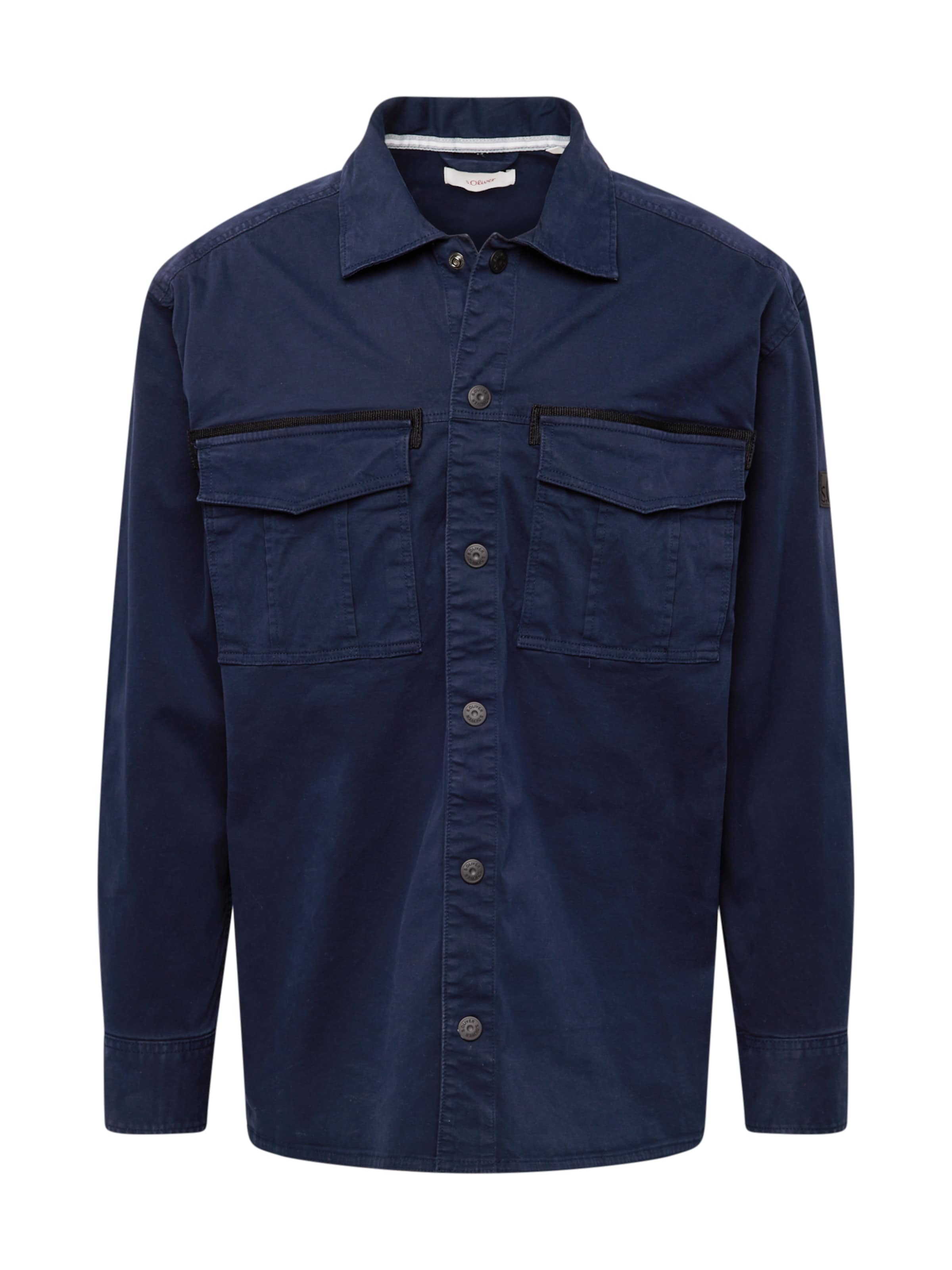 s.Oliver Regular fit Преходно яке в синьо: отпред