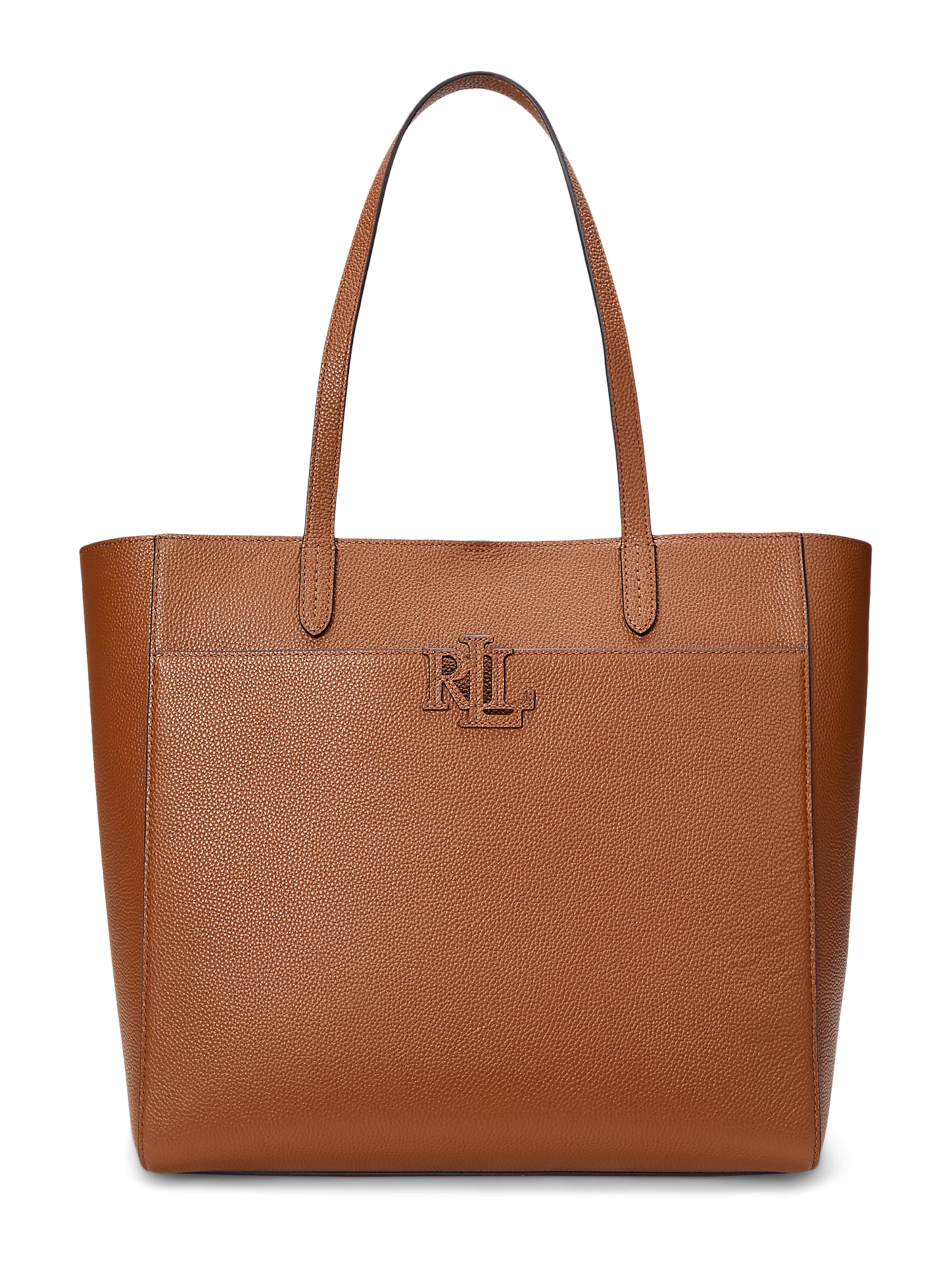 Lauren Ralph Lauren Nakupovalna torba | rjava barva: sprednja stran