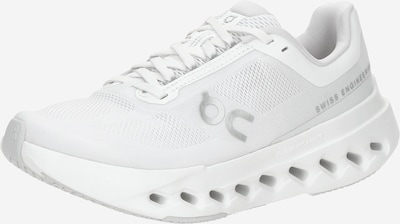 On Laufschuh 'Cloudsurfer Next' in silbergrau / weiß, Produktansicht