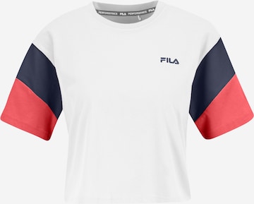 FILA - Camisa funcionais 'TEMI' em branco: frente