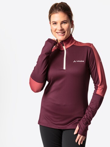 VAUDE Sportpullover 'Livigno' in Beige: Vorderseite
