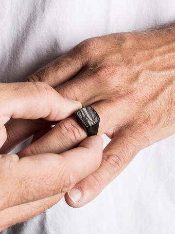 Akitsune Ring 'Opul' in Black
