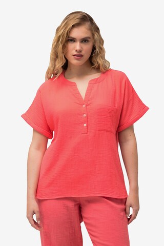 Ulla Popken Blouse in Roze: voorkant