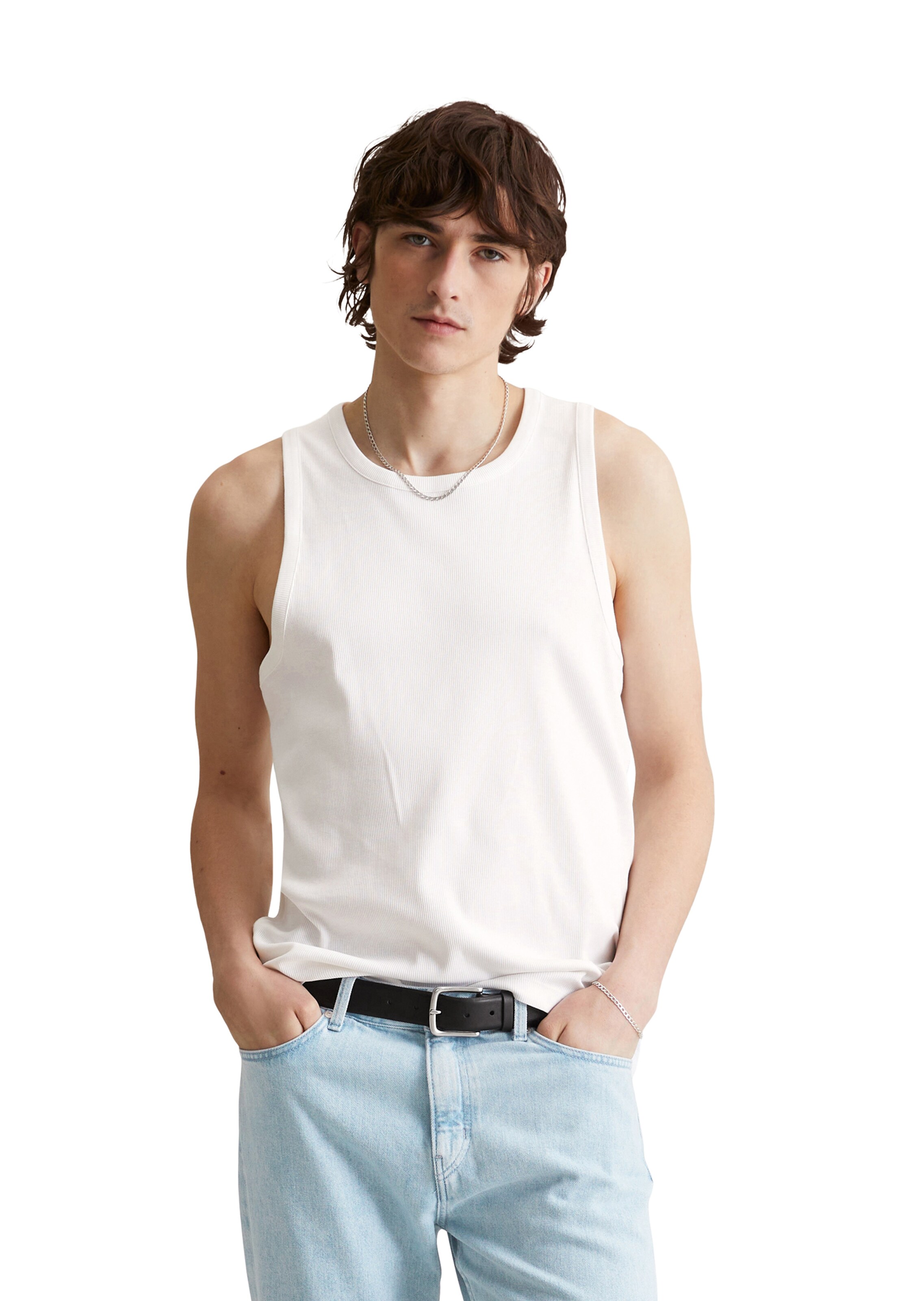 Marc O'Polo DENIM Tanktop in Weiß: Vorderseite