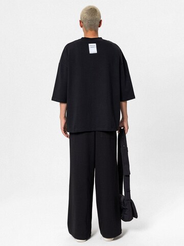 VAMOS CLO Wide leg Trousers 'Anemone' in Black