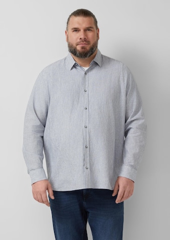 s.Oliver Regular Fit Hemd in Blau: Vorderseite