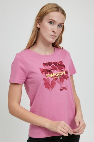b.young Print-Shirt 'BYSANLA LEAF' in Pink: predná strana