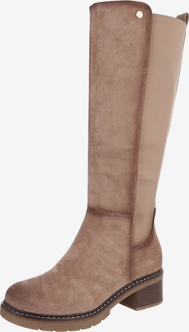 Ital-Design Stiefel in Braun: Vorderseite