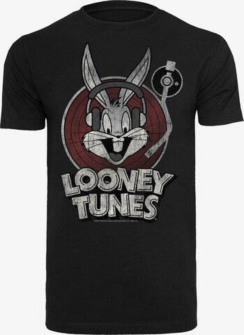 T-Shirt 'Looney Tunes Bugs Bunny' F4NT4STIC en noir : devant