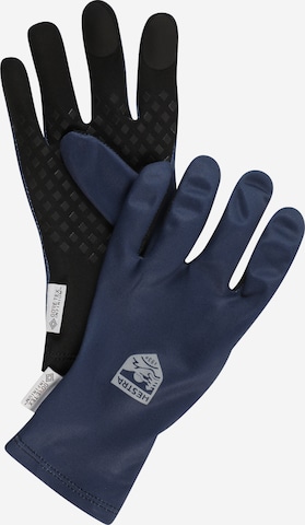 Hestra Athletic Gloves in Blue: front