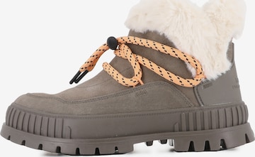 Palladium Schnürstiefelette 'PALLASHOCK LO HIVER' in Braun: Vorderseite