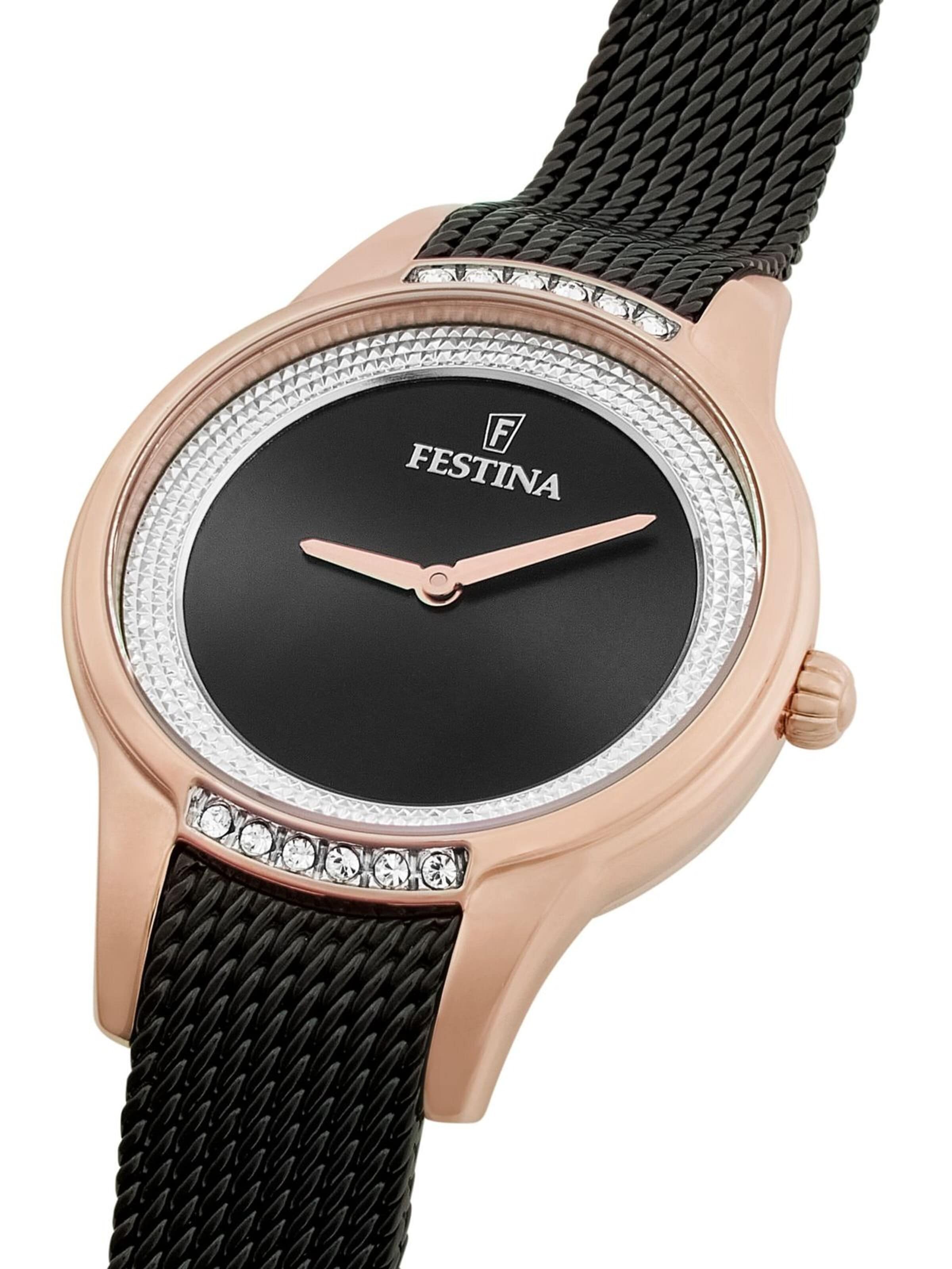 Montre à affichage analogique 'Watch MADEMOISELLE Red' FESTINA en noir