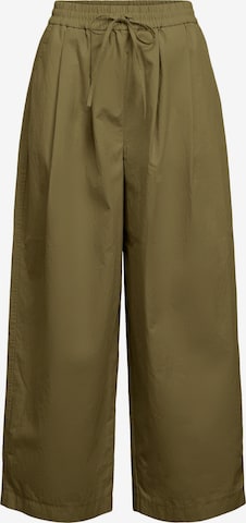 OBJECT - Pierna ancha Pantalón plisado 'OBJBerta' en marrón: frente