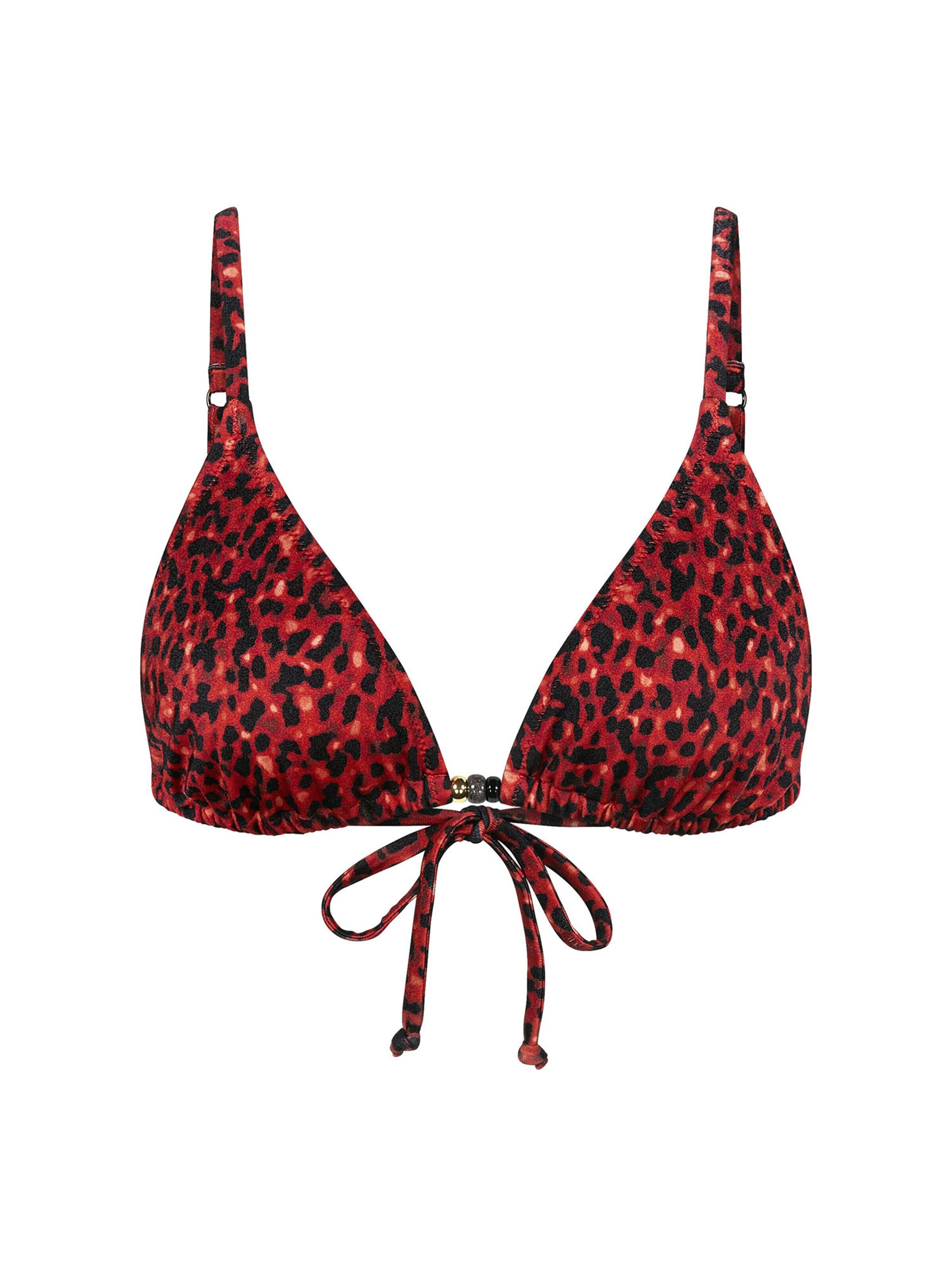 TRIUMPH Triangel-Bikini-Top ' Red Label Midnight Swim ' in Braun: Vorderseite