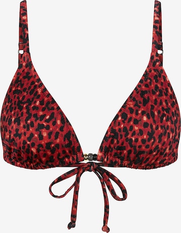 TRIUMPH Triangel-Bikini-Top ' Red Label Midnight Swim ' in Braun: Vorderseite