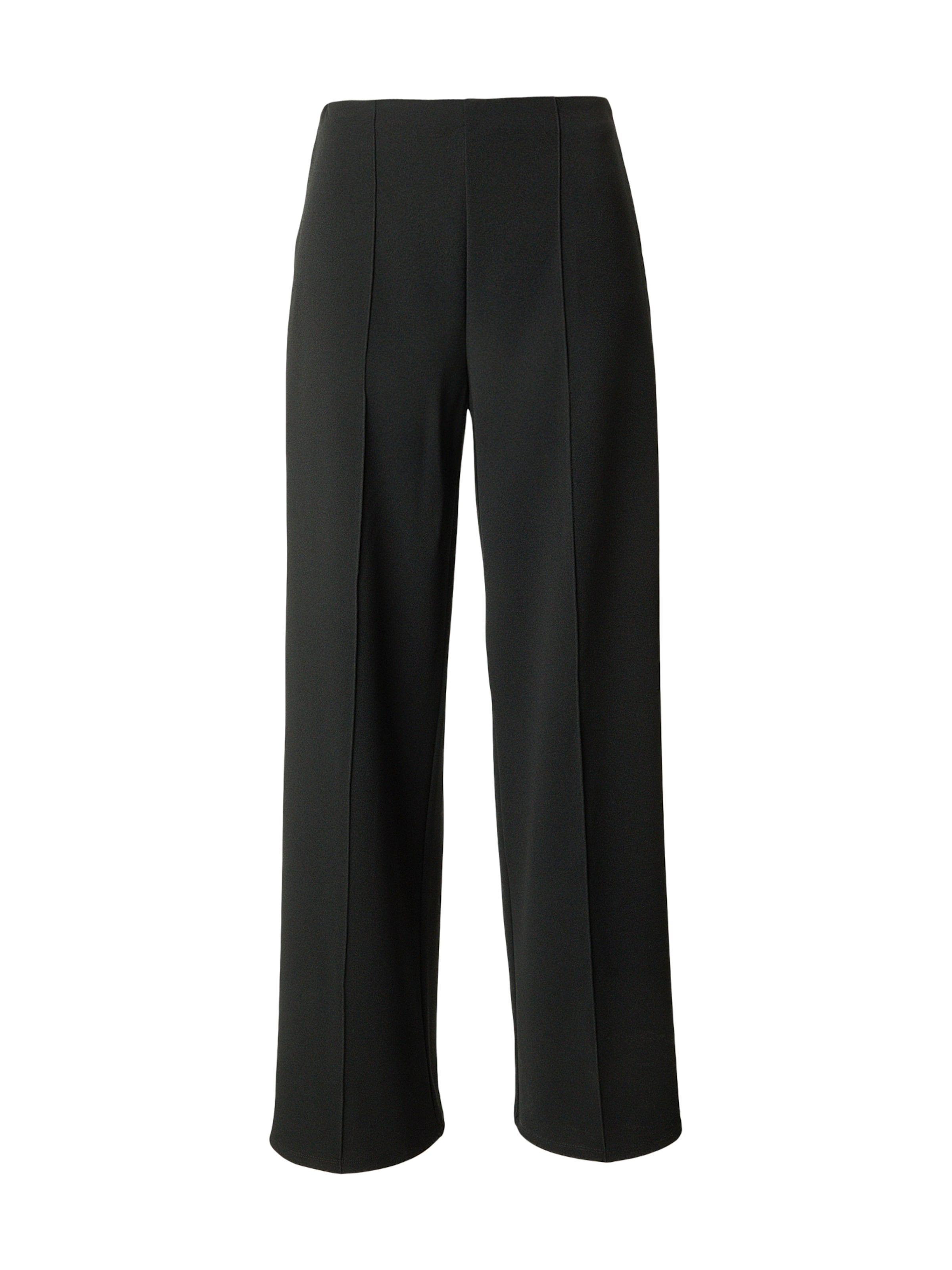 ABOUT YOU Ráncos nadrág 'Marica' - fekete: elől