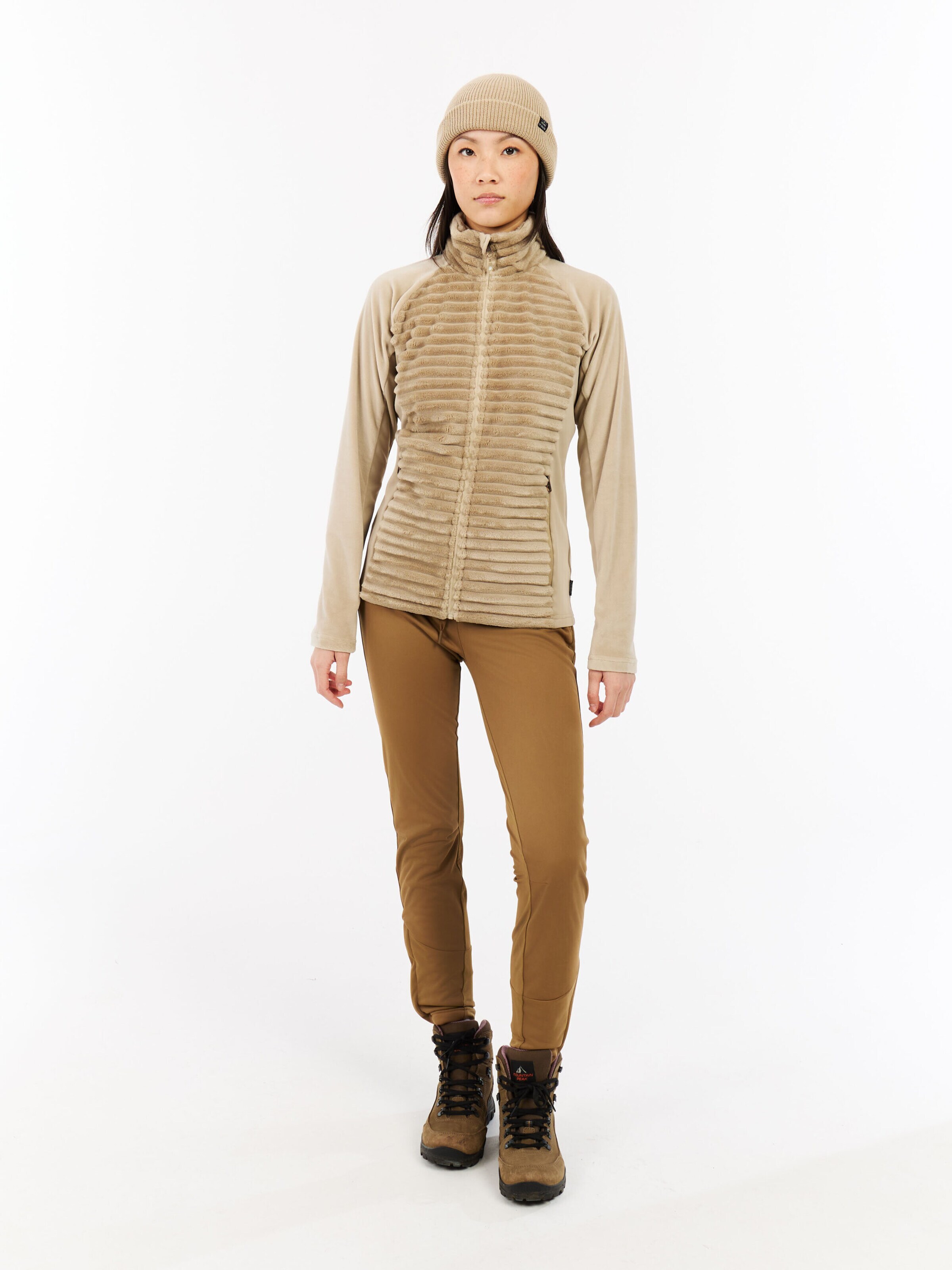 PROTEST Fleece jas 'PRTDELAY' in Bruin