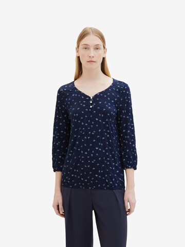 TOM TAILOR Blouse in Blauw: voorkant