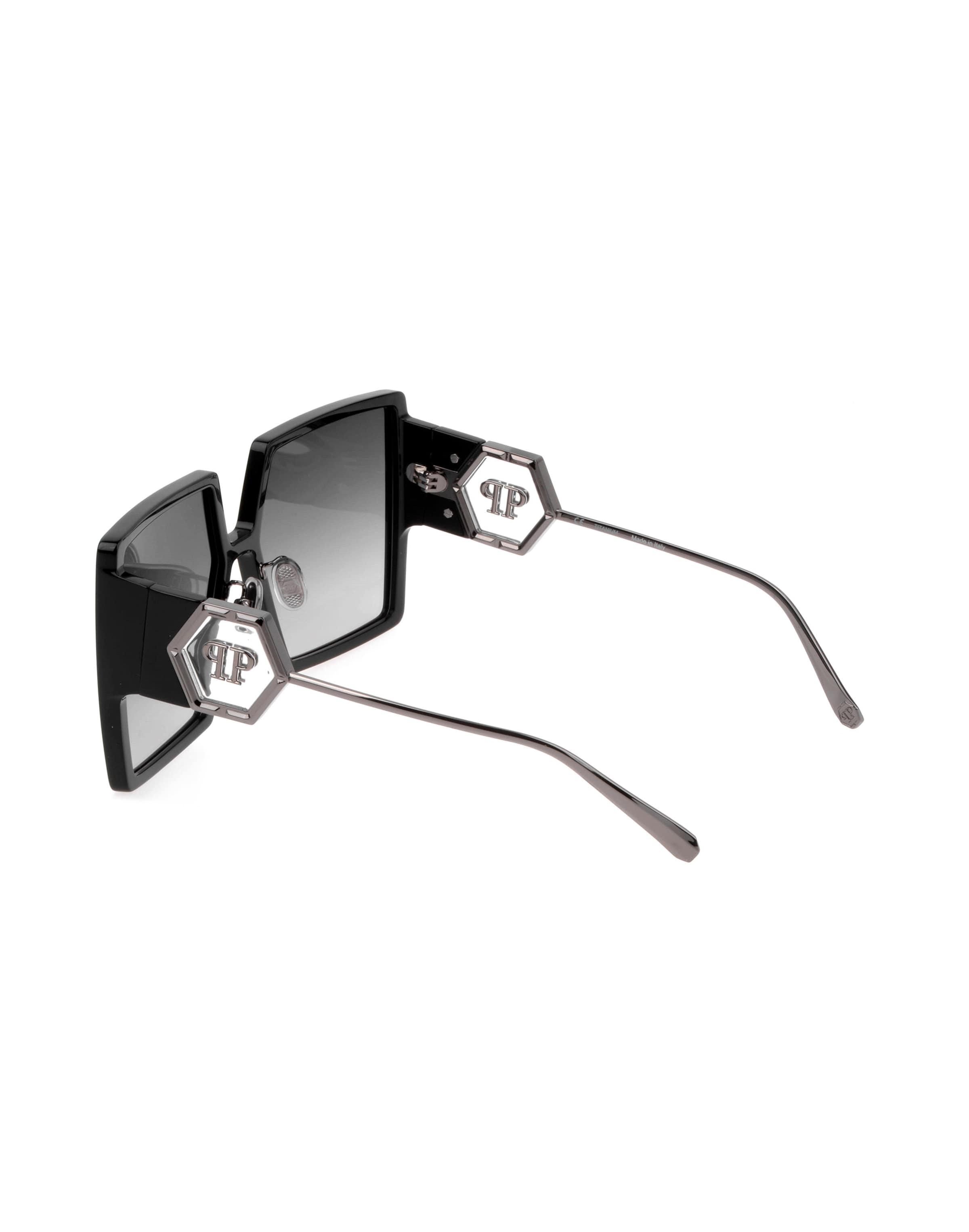 Philipp Plein Sonnenbrille 'Hexagon' in Schwarz