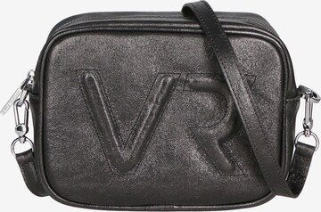 Borsa a tracolla 'Borsa a Tracolla Donna Pelle Laminata con Zip' di Virginia Rhinè in nero: frontale