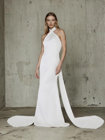 Serravalle Evening Dress 'Leila' in Beige: front