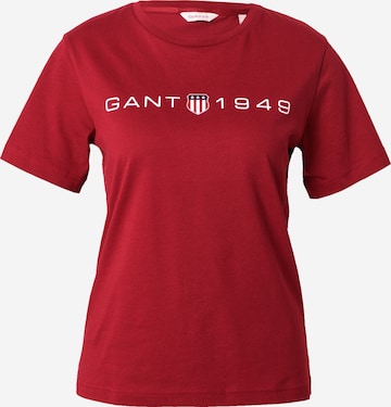 GANT - Camiseta en rojo: frente