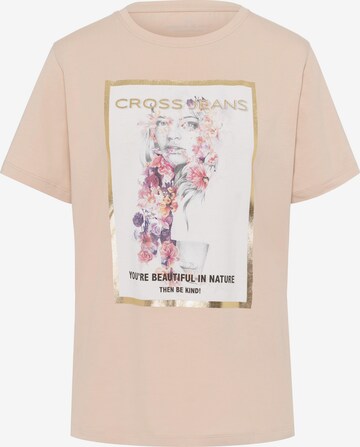 Cross Jeans Shirt ' 56014 ' in Beige: front