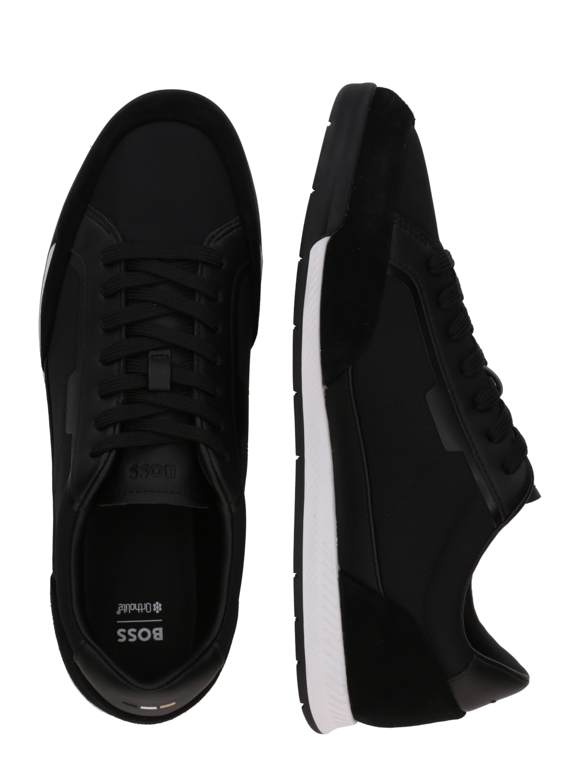 BOSS Низкие кроссовки 'Nitan' в Черный
