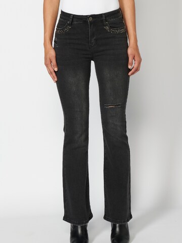 KOROSHI Regular Jeans i svart: forside