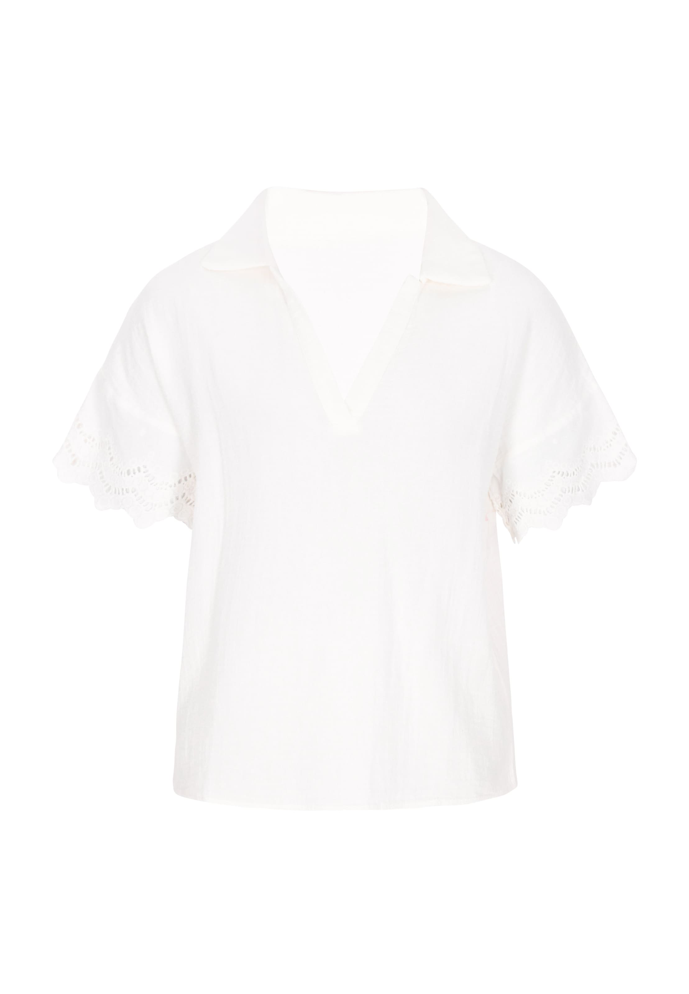 NAEMI - Blusa 'Fashion Look' em branco: frente