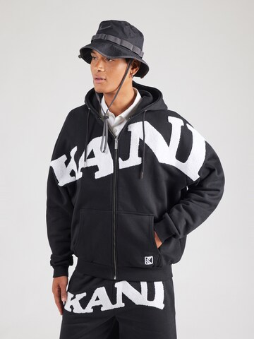 Karl Kani Кофта на молнии в Черный: спереди