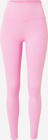 ROXY Skinny Workout Pants 'HEART INTO IT' in Pink: front