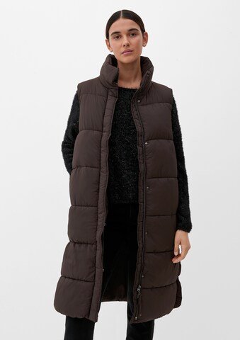 Gilet s.Oliver BLACK LABEL en marron : devant