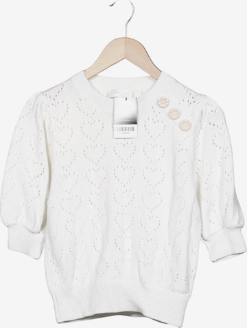 Fabienne Chapot Pullover XS in Weiß: Vorderseite