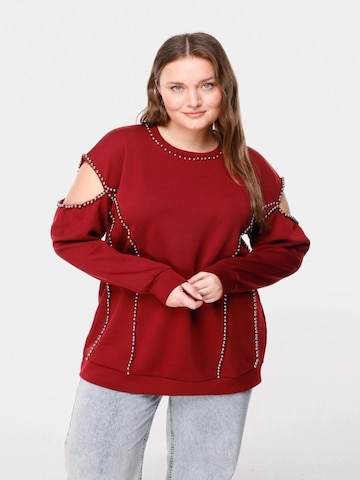 Pull-over Shape Of You en rouge : devant