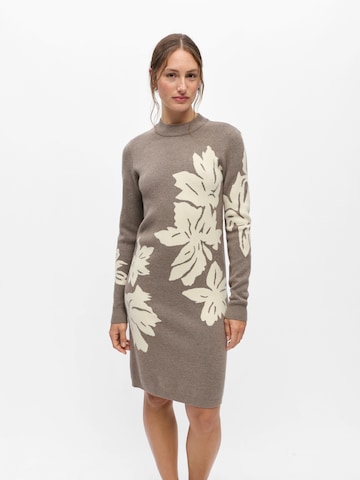 OBJECT Knit dress 'OBJRAY' in Brown: front